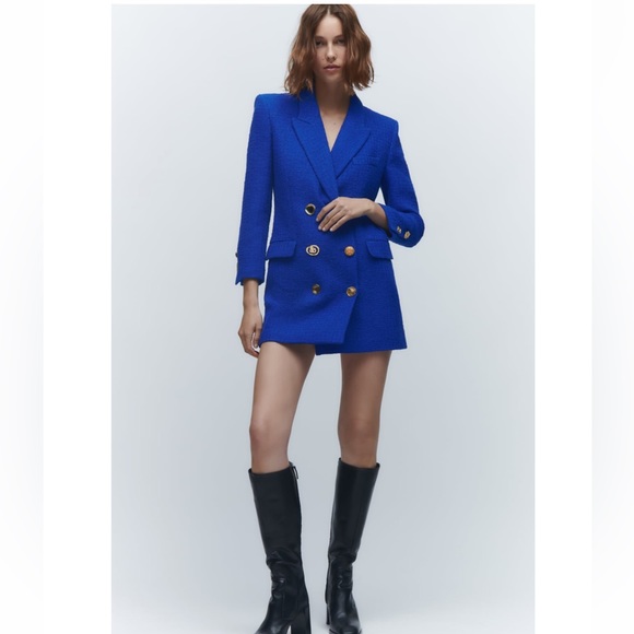 ZARA TEXTURED BLAZER - Picture 7 of 16